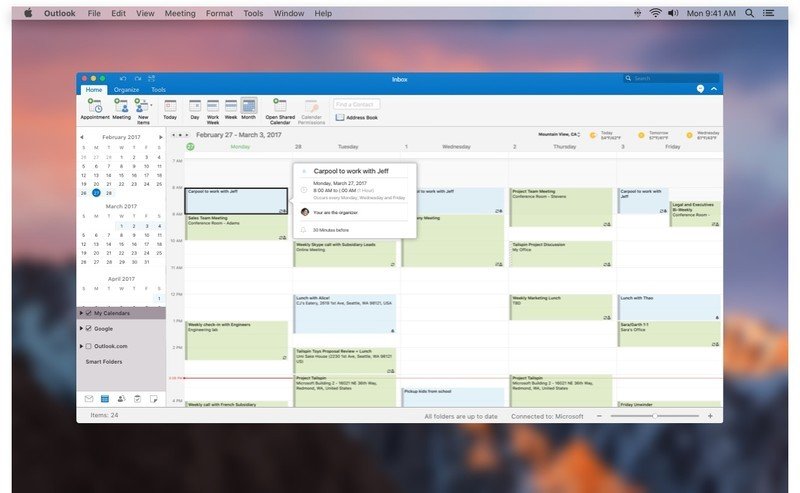 sync microsoft outlook calendar for mac with google calendar